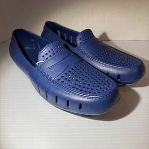 Floafers Country Club Driver Men's Water Shoes, Sz 10, Navy/Blue Splatter NIB